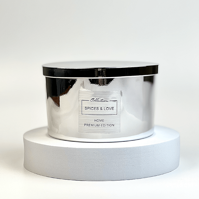 Pepco Home Spice Love Silver ароматична свічка срібна