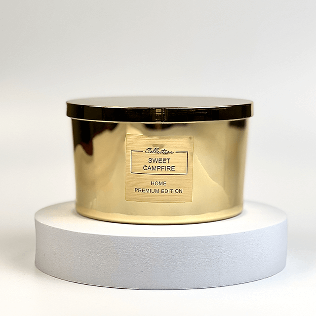 Ароматиична свічка Pepco Home золота Sweet Campfire