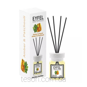 Аромадифузор Eyfel Perfume Reed Diffuser Бурштин пачулі
