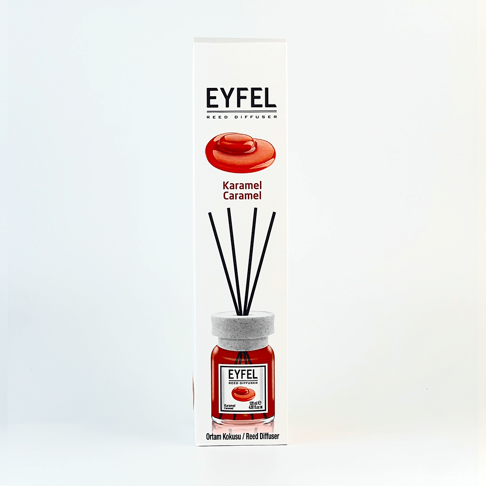 Eyfel_Caramel_diffusor Аромадифузор Eyfel Perfume Reed Diffuser Карамель, 120 мл