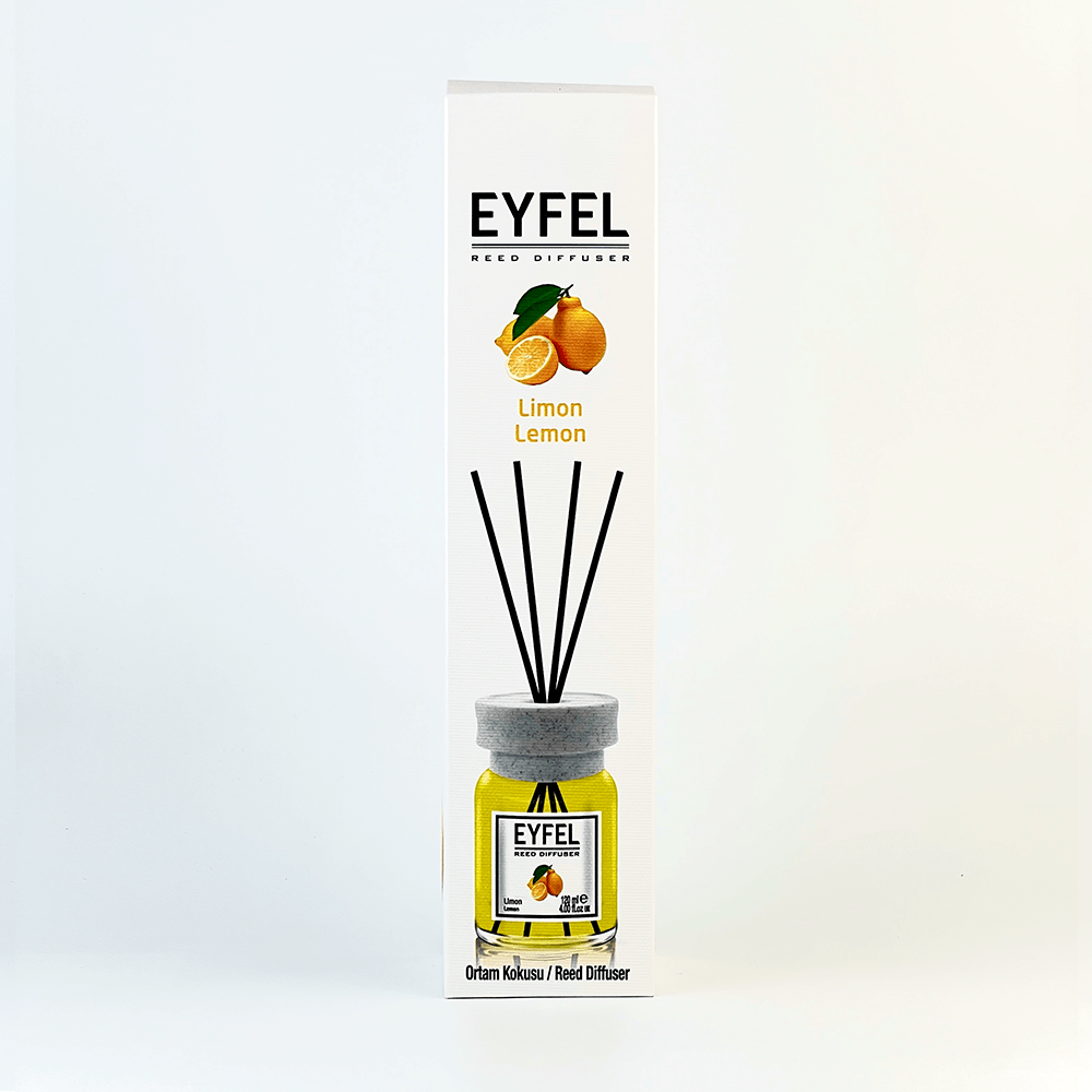 Eyfel_Lemon_diffusor Аромадифузор Eyfel Perfume Reed Diffuser Лимон, 120 мл