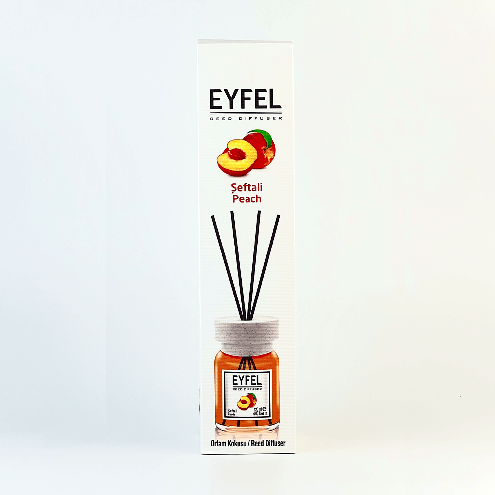 Eyfel_Peach_diffusor Аромадифузор Eyfel Perfume Reed Diffuser Персик, 120 мл