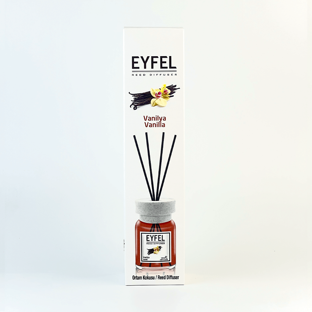 Eyfel_Vanilla_diffusor Аромадифузор Eyfel Perfume Reed Diffuser Ваніль, 120 мл