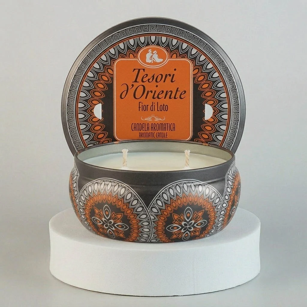 Ароматична свічка Tesori d'Oriente Fiore del Loto (Квітка Лотоса), 200 г