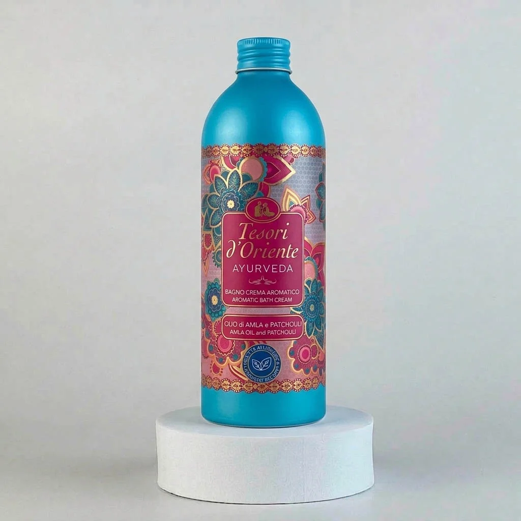 Парфумований крем-гель для ванни та душу Tesori d'Oriente Ayurveda (Амла та Пачулі), 500 мл
