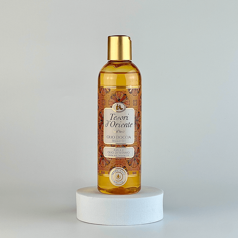 Tesori-d'Oriente-OLIO-Di-Amla-sesamo гель олійка для душу Tesori d'Oriente OLI DI AMLA & SESAMO